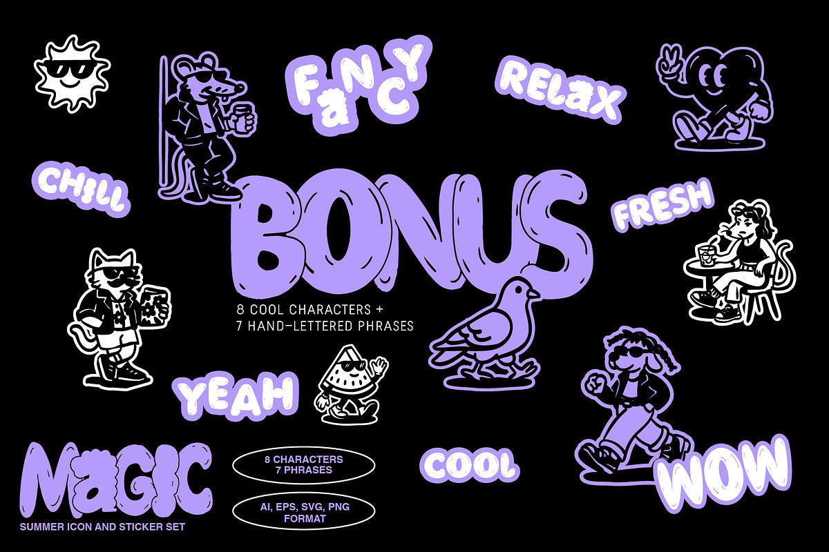 Summer Icons vector Illustrations
