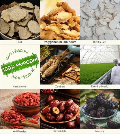 Natural Health Treasure Tea with Ginseng & 18 Herbs (20 Bags)